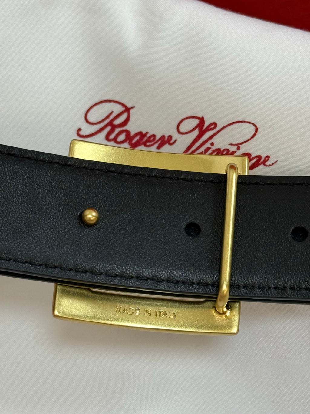Ремінь Roger Vivier з натуральної шкіри