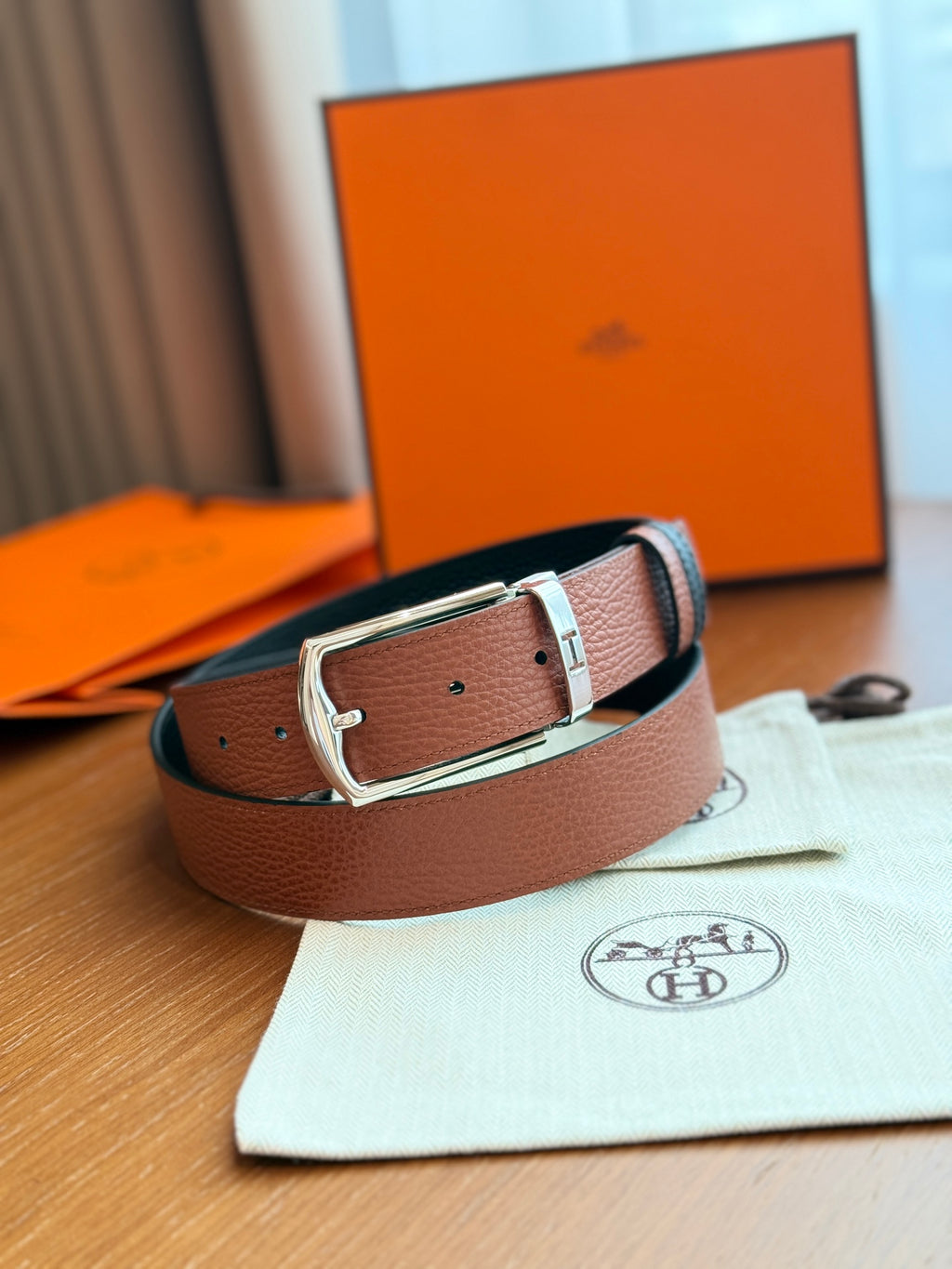 Ремінь Hermès з натуральної шкіри
