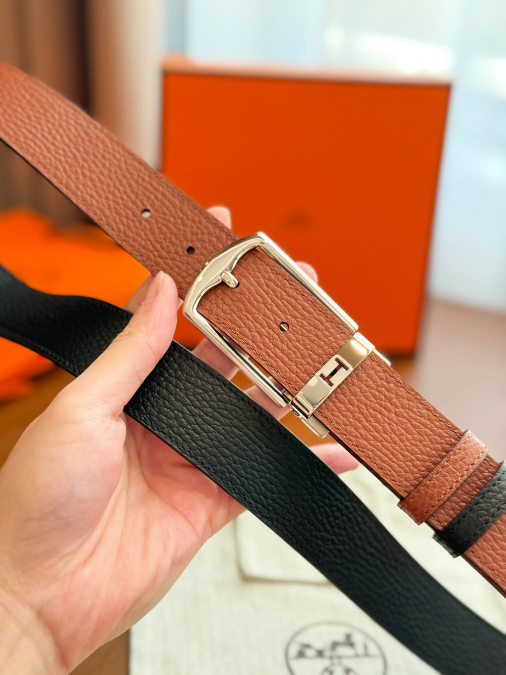 Ремінь Hermès з натуральної шкіри