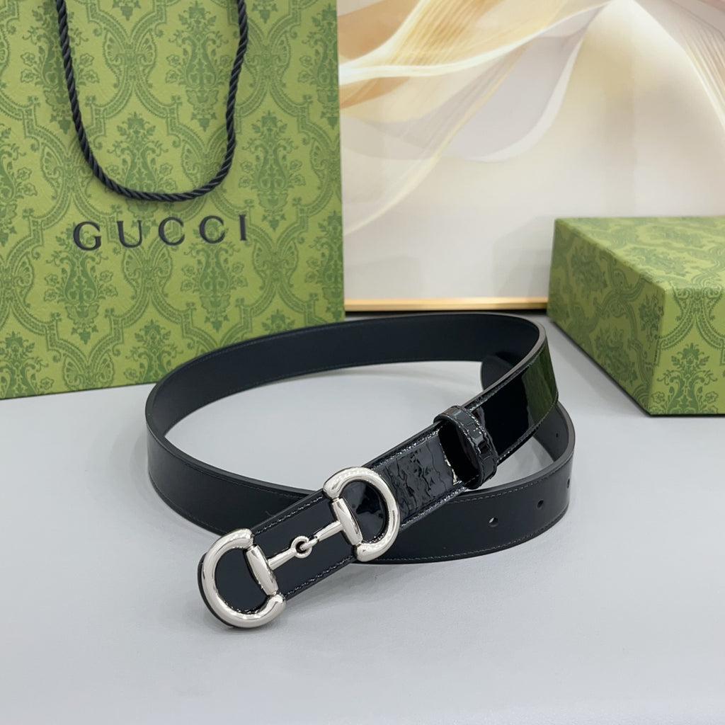 Ремінь Gucci з лакованої натуральної шкіри