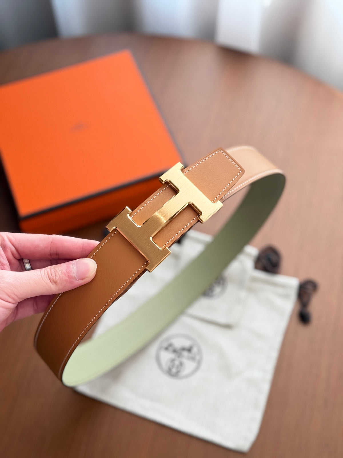 Ремінь Hermès з натуральної шкіри