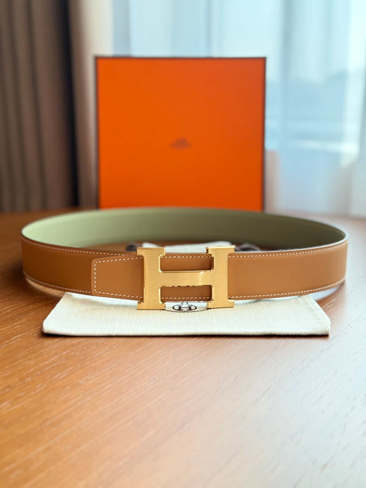 Ремінь Hermès з натуральної шкіри