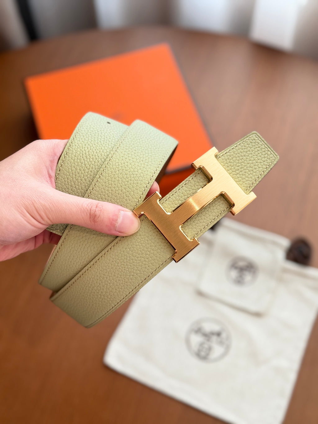 Ремінь Hermès з натуральної шкіри
