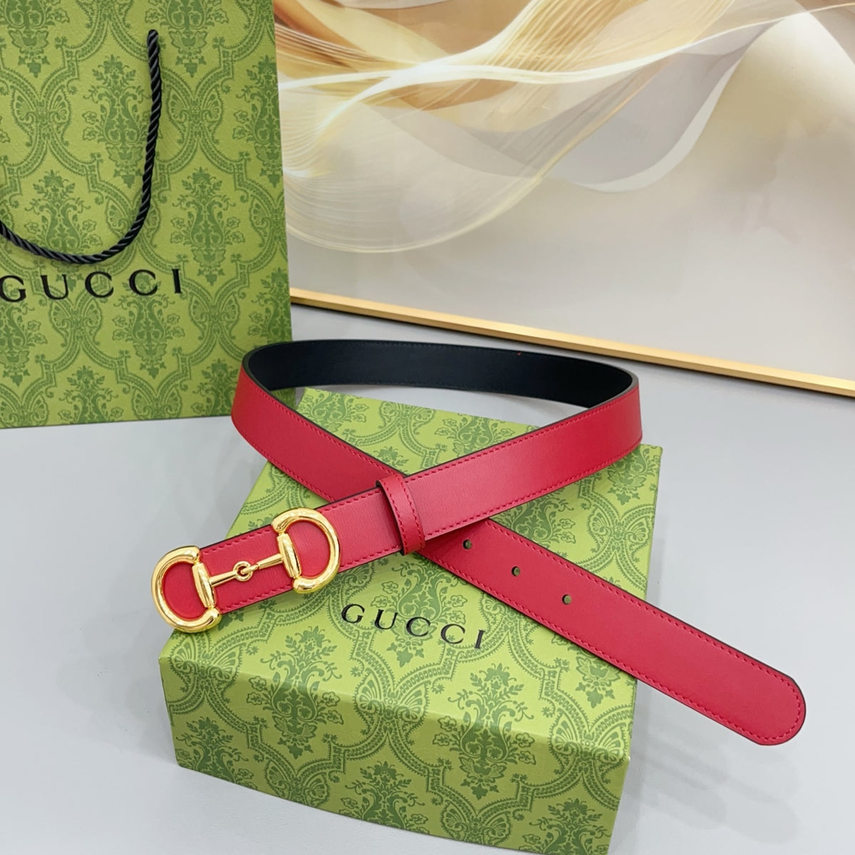 Ремінь Gucci з натуральної телячої шкіри