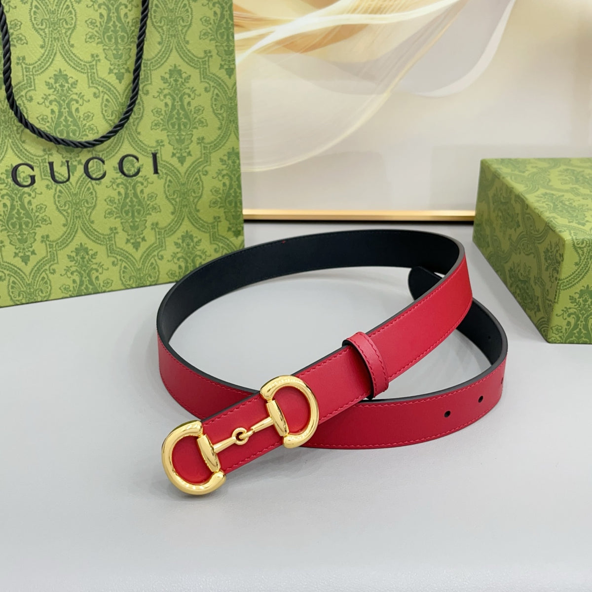 Ремінь Gucci з натуральної телячої шкіри