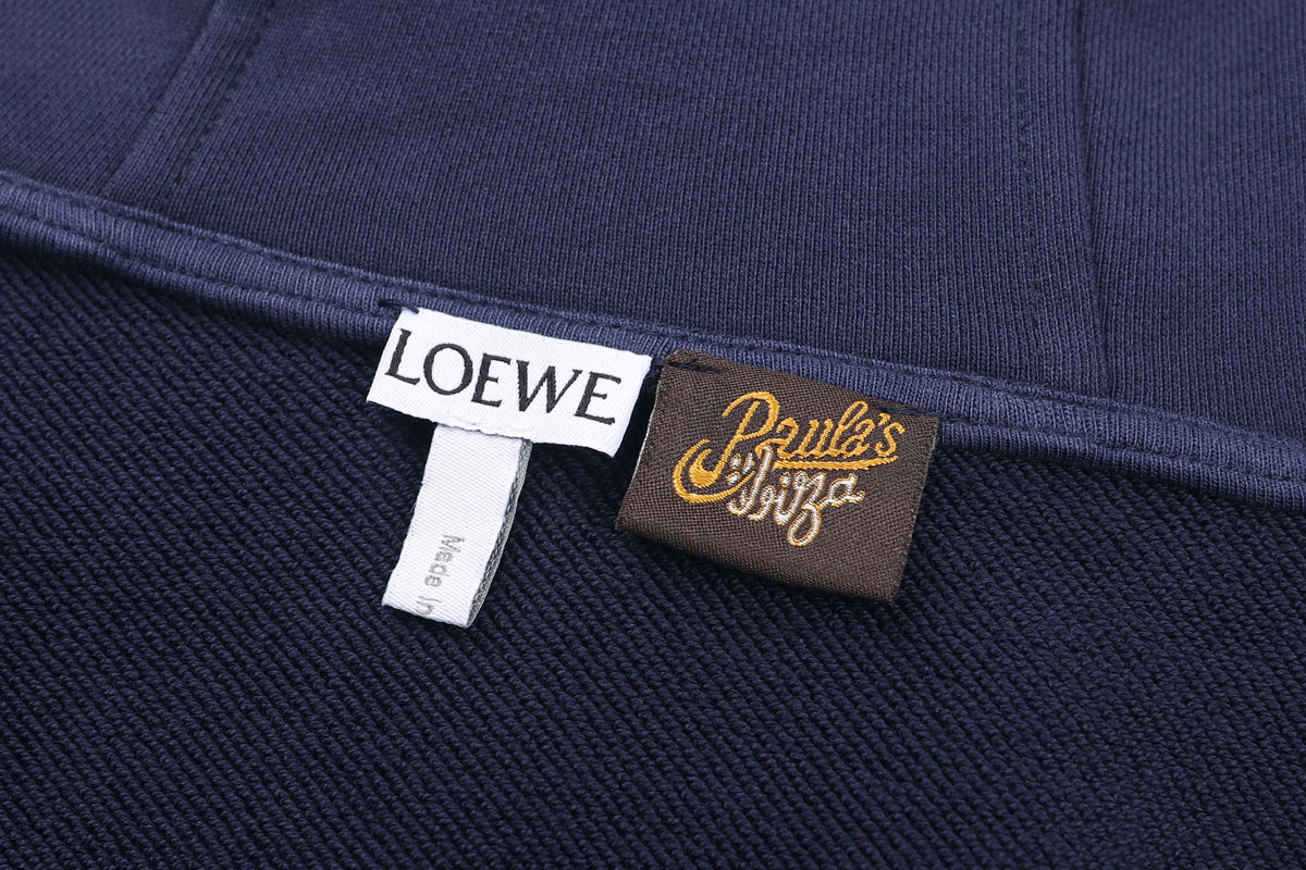 Худі з бавовни з вишитим декором Loewe — фото 11