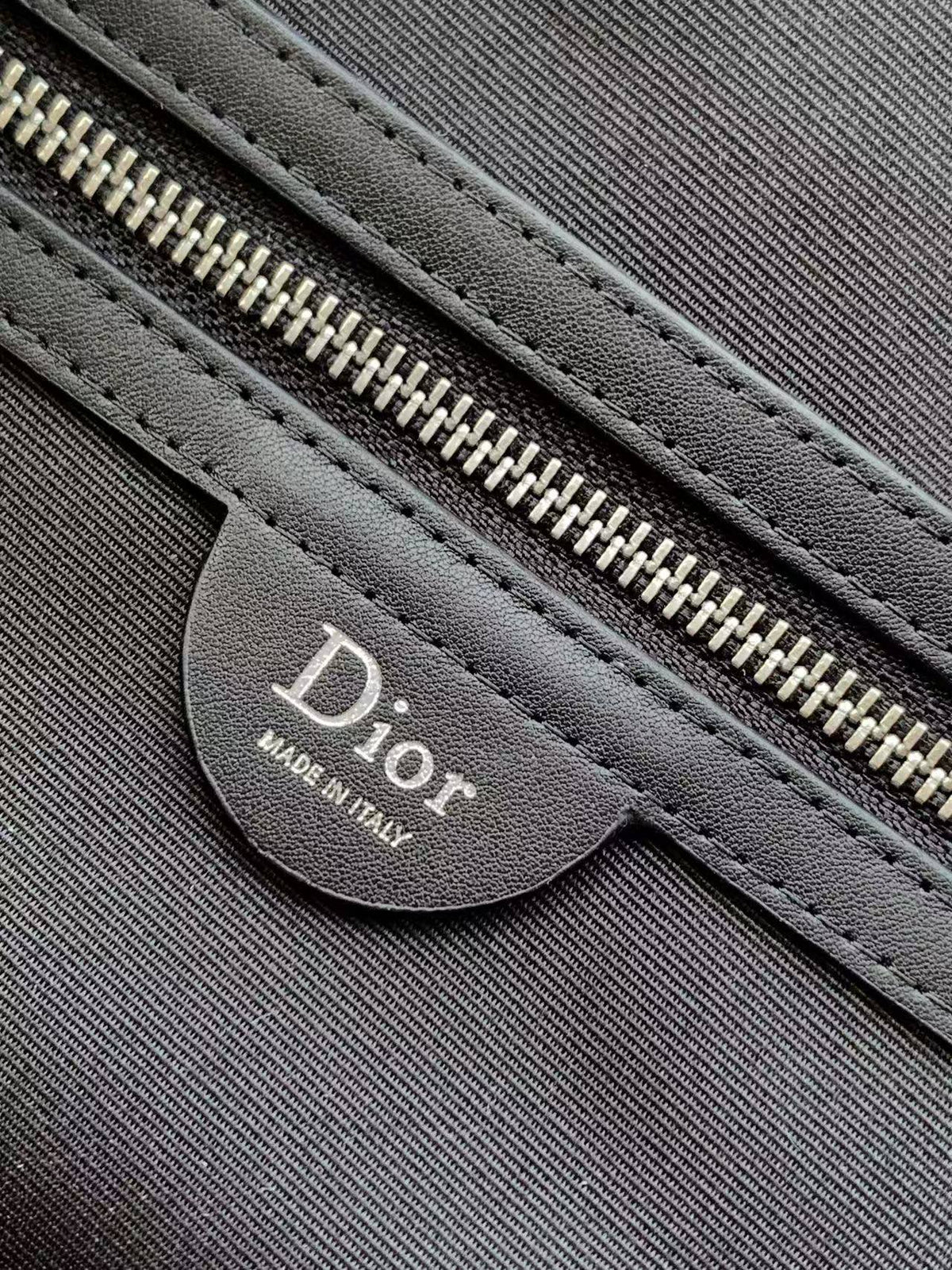 Дорожня сумка Dior Jett Weekender з текстилю й натуральної шкіри, чорна — фото 9
