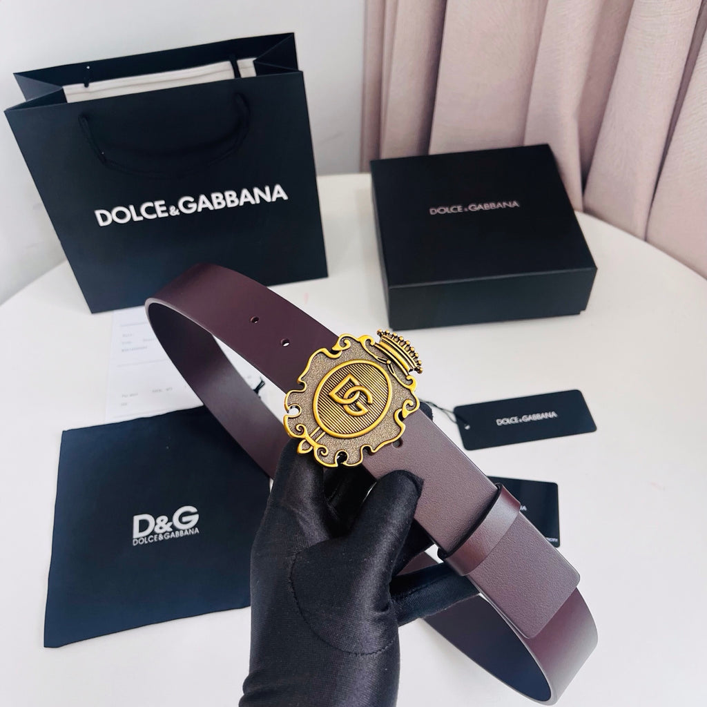 Ремінь Dolce & Gabbana з натуральної шкіри