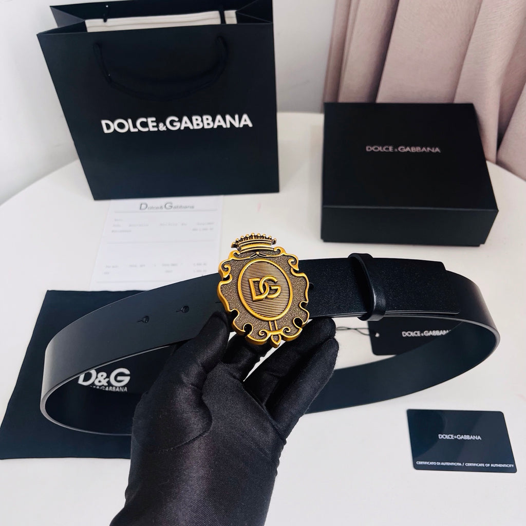 Ремінь Dolce & Gabbana з натуральної шкіри