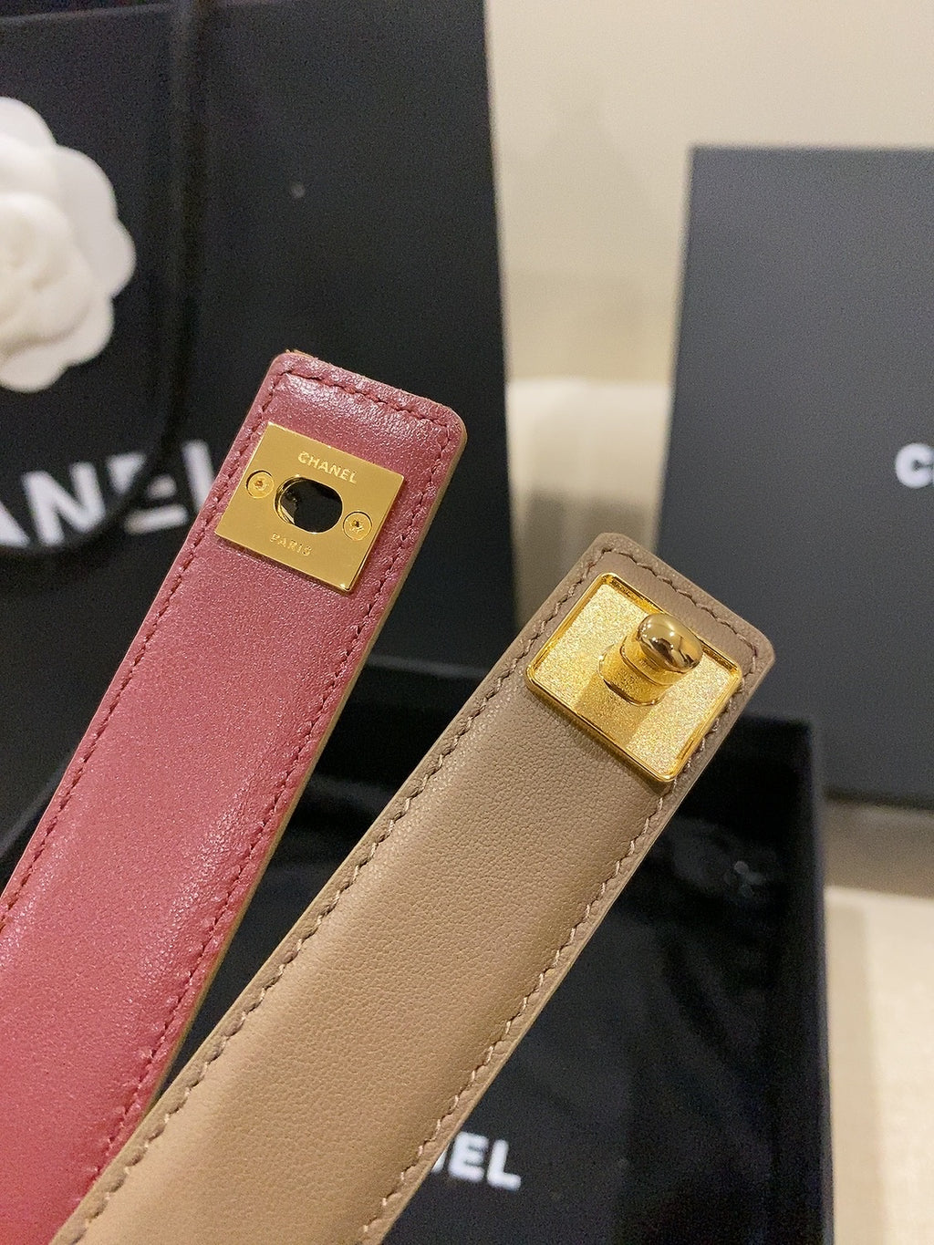 Ремінь Chanel з натуральної шкіри