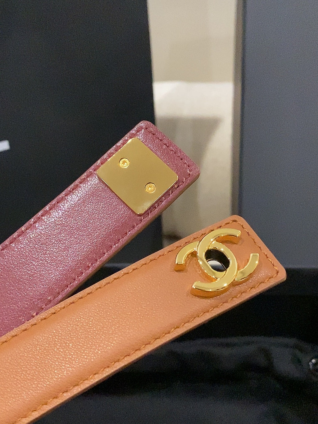 Ремінь Chanel з натуральної шкіри