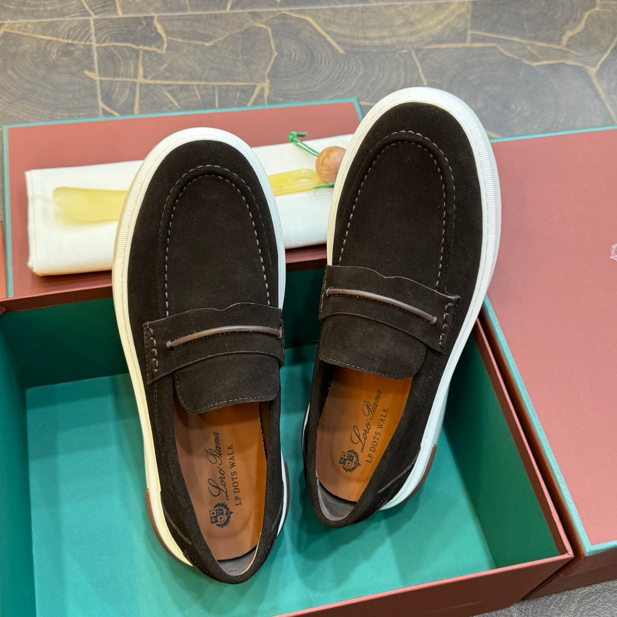 Шкіряні лофери Loro Piana