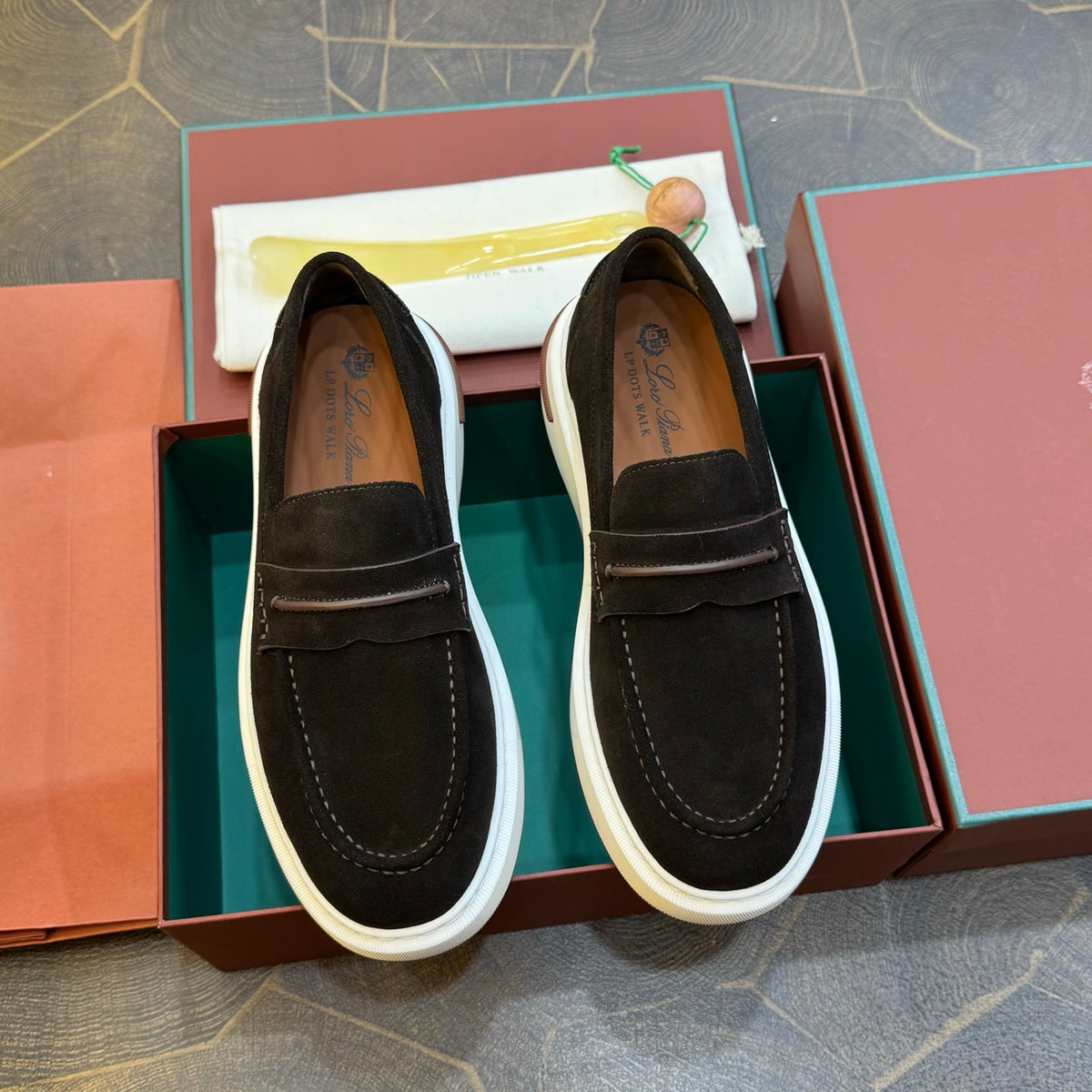 Шкіряні лофери Loro Piana