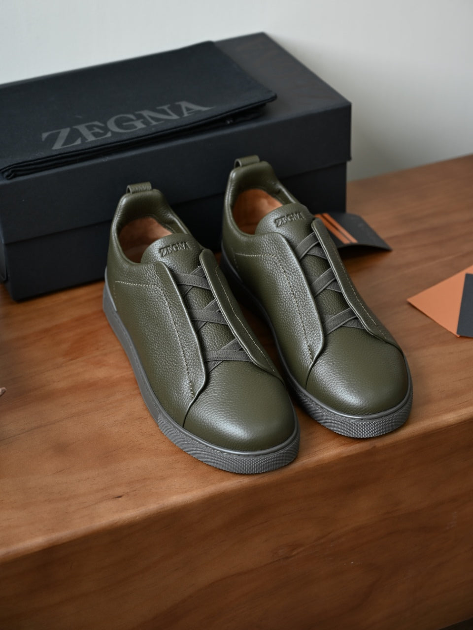 Шкіряні кросівки Zegna Triple Stitch — фото 2